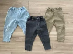 branshes ウエストゴムデニムパンツ3点セット