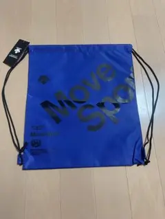 DESCENTE Move Sport 巾着バッグ　ブルー 巾着袋　デサント