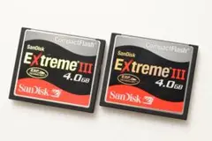 SanDisk サンディスク コンパクトフラッシュ CF 4GB　2枚