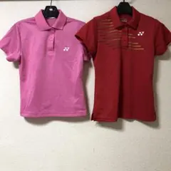 YONEX バドミントン　テニスウェアレディースポロシャツ●2枚セット