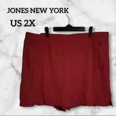 JONES NEW YORK 【US 2X】赤 スコート