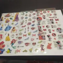 ディズニー、ミニー、プリンセス、シールセット