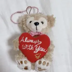 バレンタイン限定　ダッフィー　ぬいぐるみストラップ