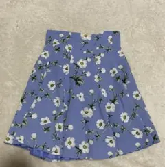 964【snidel】【0サイズ】【花柄スカート】【ハイウエストスカート】