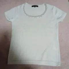 JAYROビジュー付き半袖セーター