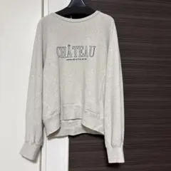 SLOBE IENA CHATEAU ロゴ入り 長袖トレーナーのサムネイル