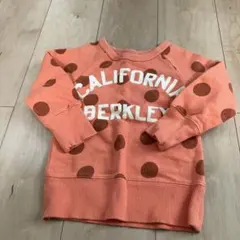 F.O.KIDS オレンジ 水玉模様 トレーナー 100cm