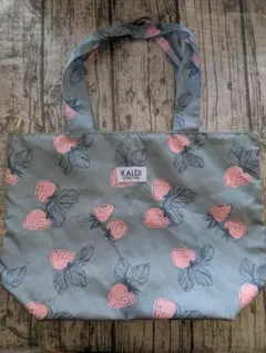 KALDI いちご柄 トートバッグ