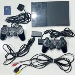 PlayStation 2 本体 2コントローラー付き 純正　ソニー