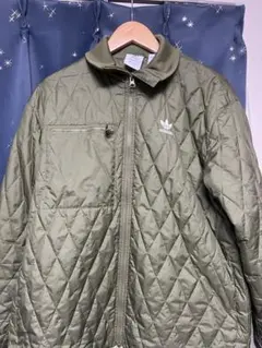 adidas キルティングジャケット Lサイズ オリーブグリーン