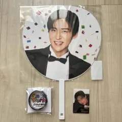 目黒蓮◇スノーワールド うちわ、チラ見カード、ラバーバンド