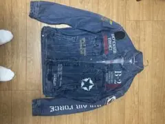 AVIREX TYPE BLUE デニムジャケット フルワッペン XL