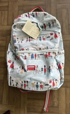 英国 Cath Kidston 折り畳みバックパック「ロンドンピープル」のサムネイル