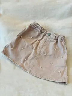 ブランシェス　綿100％パール付きスカート　110サイズ