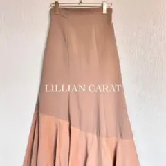 LILLIAN CARAT リリアンカラット フレアスカート ティアード シアー