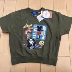 Disney ミッキー＆フレンズ Tシャツ カーキのサムネイル