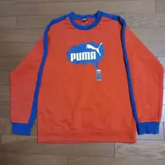 PUMA トレーナー オレンジ×ブルー