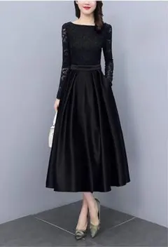 Silent Majority ドレス レース切替フレアワンピースドレス 6L 2025年最新】レース切り替え フレアワンピース フォーマルの人気