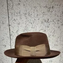 dunhill ブラウンフェルトハット - メルカリ