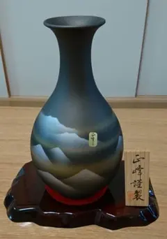 青紫グラデーション花瓶 陶器製 - メルカリ