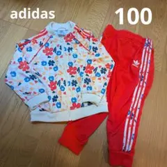 adidas Originals キッズ ジャージ上下セット 花柄 100