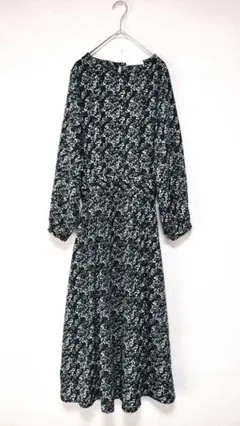 chocol raffine　花柄ウエスト切替ワンピース　FREE