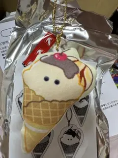 OBAKENU アイスクリーム マスコット キーホルダー
