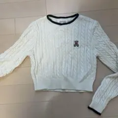 イング　ベア刺繍入りニット