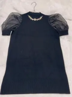 rady レディー ニットワンピース ビジュー シースルー ブラック 新品未使用