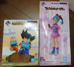 一番くじ　ドラゴンボール　ブルマ＆孫悟空＆クリリン牛乳配達フィギュア＋下位賞
