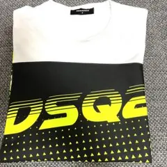 【極美品】DSQUARED2 M メンズ　tシャツ　ネオンイエロー