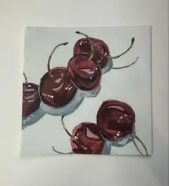 さくらんぼ 原画 アクリル画