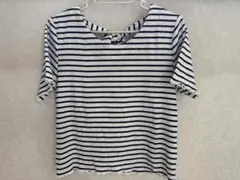 Emsexcite ボーダー 半袖 Tシャツ リボン