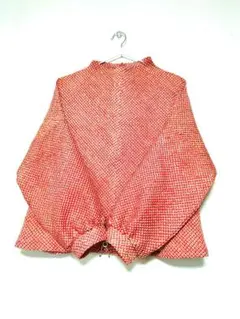 着物リメイク ボトルネック風ブラウス ストール