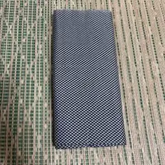 【洗い張り済】染小紋―１１＜格子柄＞混紡　反物