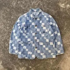 y2k 00s archive patchwork denim jacket L