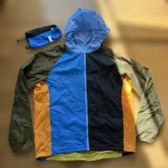 ナイロンジャケット マルチカラー 収納ポーチ付き