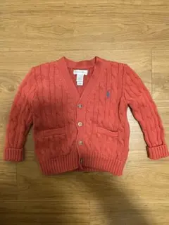 Ralph Lauren コーラルピンク カーディガン 18M