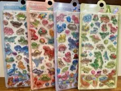 【海外正規品】　恐竜　きょうりゅう　硬いシール　4枚セット