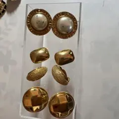 ゴールド イヤリング 6個セット