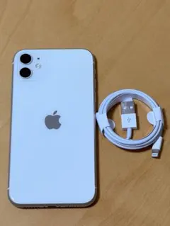 バッテリー100% iPhone 11 ホワイト 128GB SIMフリー