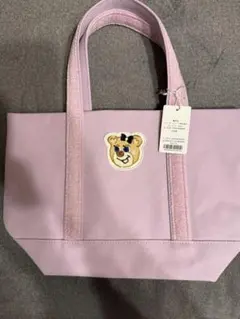 フェイラー　オールドテディガール　ワッペントートバッグ　ペールピンク小