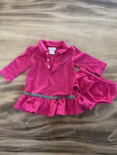 Ralph Lauren ポロシャツ 6M ピンク フリル付き