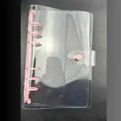 クリアバインダー トレカ収納 推し活 シール帳 A6 6穴 ファイル アクリル