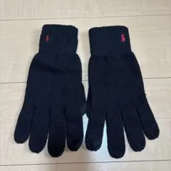 ポロラルフローレン メンズ手袋 黒 正規品