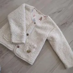 アイボリー フリースジャケット 100cm