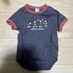 半袖ロンパース ミッキーマウス　70cm フタフタ