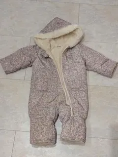 花柄フード付きロンパース 70-80cm