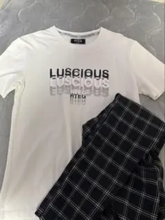 RTEG LUSCIOUS ホワイト Tシャツ黒ズボン付き 状態少し悪めです