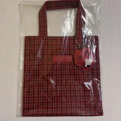 即購入◎新品 ファミリア チェックトートバッグ 小 赤チェック トートバッグ